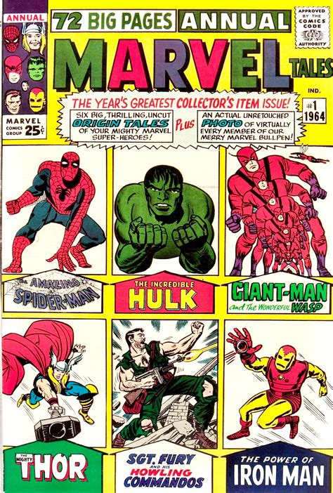 Marvel Tales Annual 1 1964 Marvel Comic Books Marvel Comics