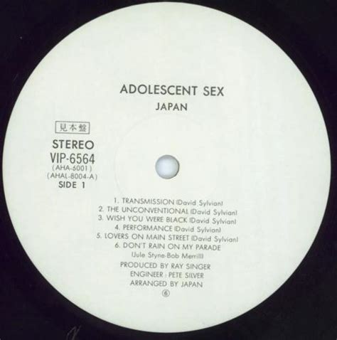 japan adolescent sex promo flyer japanese promo vinyl lp album lp record 296581