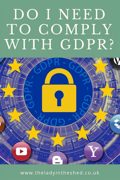 (when talking about a set of rules) or can you use either. Do I need to comply with GDPR? :: The Lady in the Shed