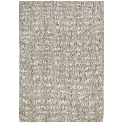 Network Natural And Grey Hand Loomed Wool Blend Rug Temple And Webster