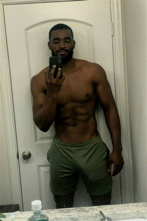 Shirtless Male Muscular Hunk Black African American Beard Beefcake Photo X B Ebay