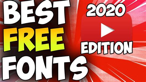 Best Free Fonts For Graphic Design And Youtube Thumbnails Banners And More Youtube