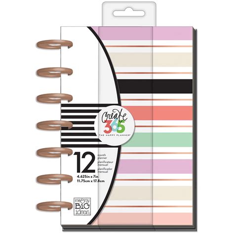 Happy Planner 12 Month Undated Mini Planner 5125x75 Lovely Pastels