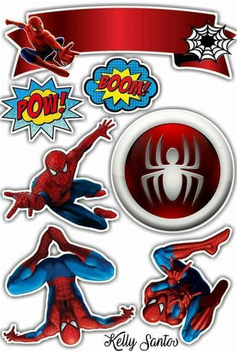Printable Pdf Spiderman Cake Topper Printable Printable Templates