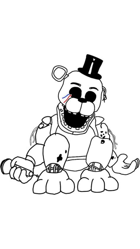 Golden Freddy Fnaf Coloring Pages Print Five Nights At My Xxx Hot Girl