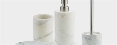 John Lewis And Partners White Marble Bathroom Accessories At John Lewis