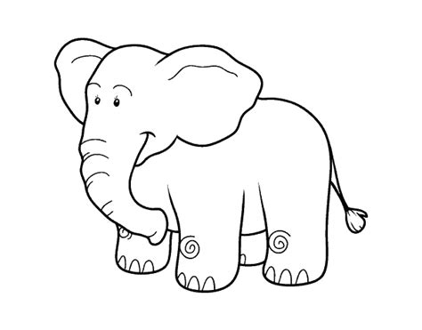Desenho De Um Elefante Para Colorir Momsorama