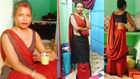 Santhali Style Saree Wearing Ll Saree Vlog YouTube