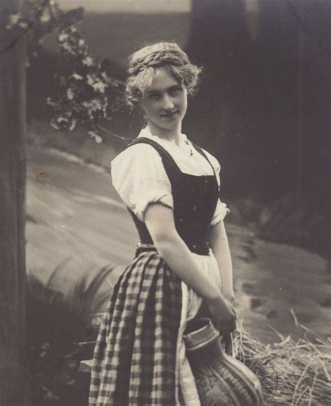 Milk Maid On A Wooded Path Circa 1907 Etsy Maid Vintage Portraits