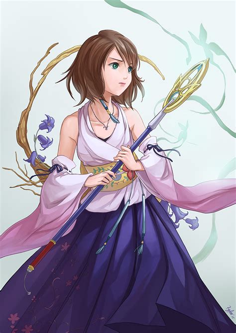 Yuna Final Fantasy And More Drawn By Felia Hanakata Danbooru
