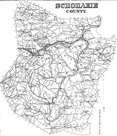1866 Map Schoharie County
