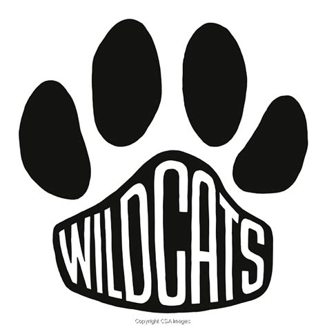 Wildcats In Paw Print Svg Png Mirrored Png Dxf Studio Files