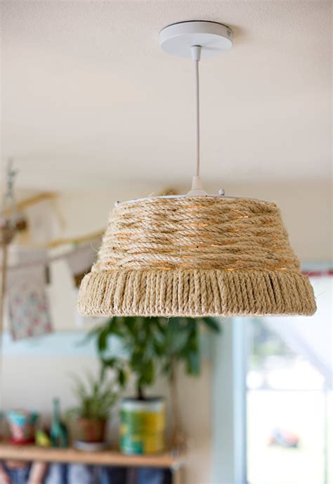 Diy Project Woven Rope Pendant Lamp Designsponge