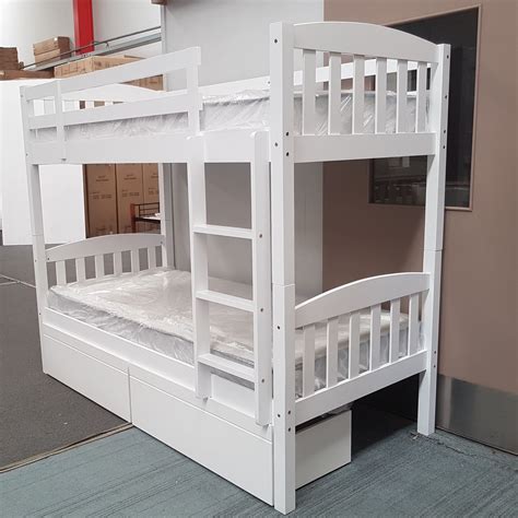 Furniture Place Nz Miki Higher Bunk Bed With Drawers Single Solid