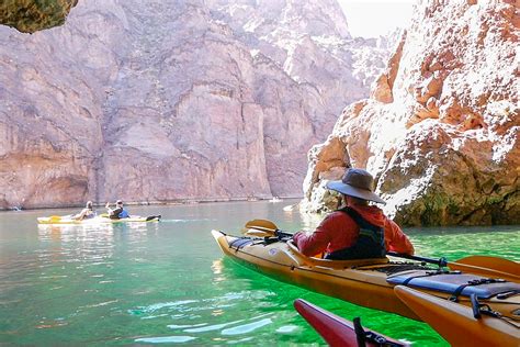 Evolution Expeditions Visiting Emerald Cave On Lake Mead