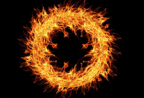 Fire Flame Ring 4k Hd Creative 4k Wallpapers Images Backgrounds