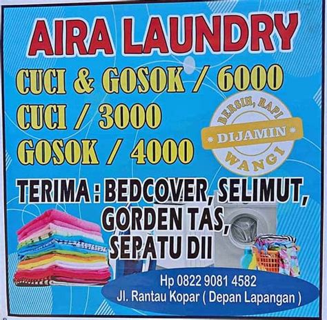 20 Contoh Desain Spanduk Laundry Keren Sibakua