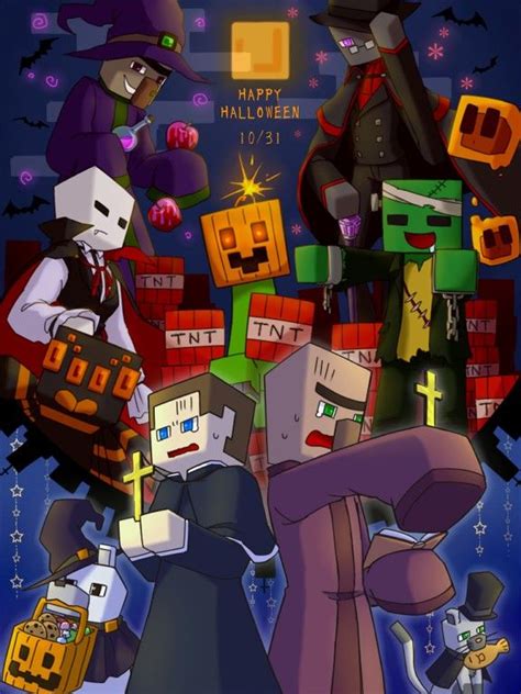 Happy Halloween Minecraft Pictures Minecraft Posters Minecraft Drawings