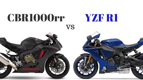 Honda Cbr1000rr Vs Yamaha Yzf R1 Youtube