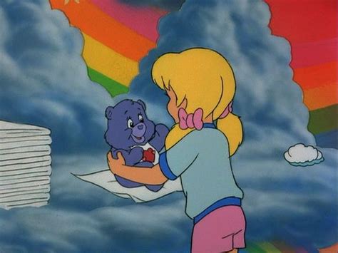 Harmony Getting Put On A Cloth For Diapering By Dawn In Care Bears Movie 2