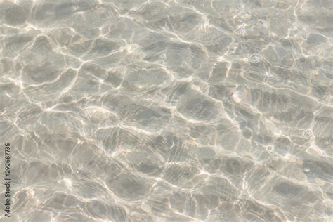 Clear Ripple Sea And Wave On White Sand At Huahin Beach In Summer Time