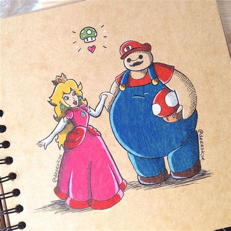 18 Year Old Illustrator Reimagines Baymax As Disney Characters Demilked
