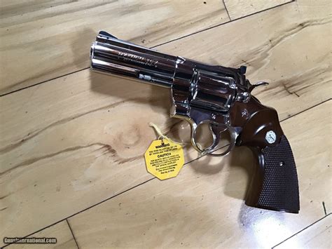 Colt Python 357 Magnum 4 Bright Nickel Mfg 1969 New Unfired