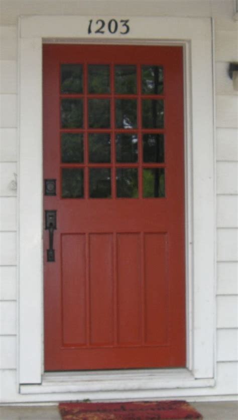 Sherwin Williams Fired Brick Red Painted Front Doors Front Door
