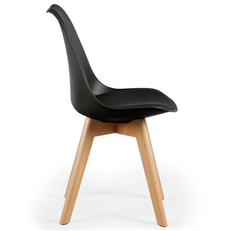 Comment trouver une chaise scandinave pas cher ? Chaises Scandinaves Ericka Noir - Lot de 4 pas cher ...