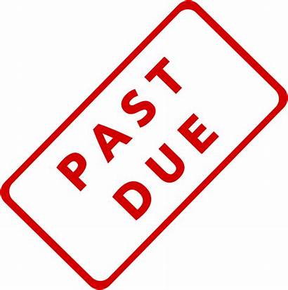 Stamp Due Past Clipart Business Clip Late