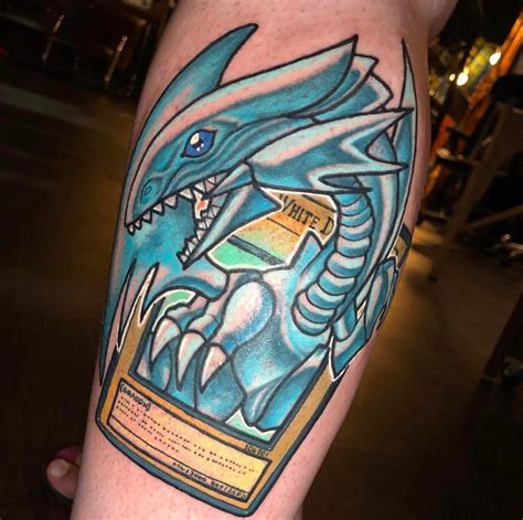 Blue Eyes White Dragon 🐉 Tattoo By Codydresser Dragon Tattoo White