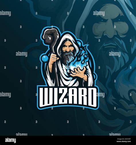 Wizard Vector Mascot Logo Design With Modern Illustration Concept Style