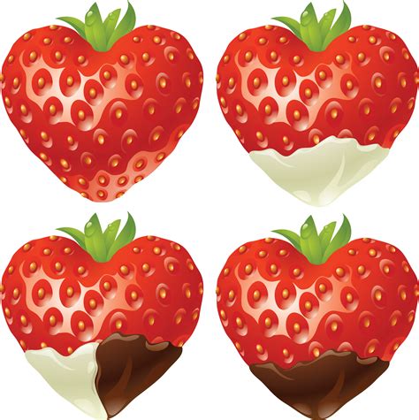 chocolate strawberry strawberry hearts shapes