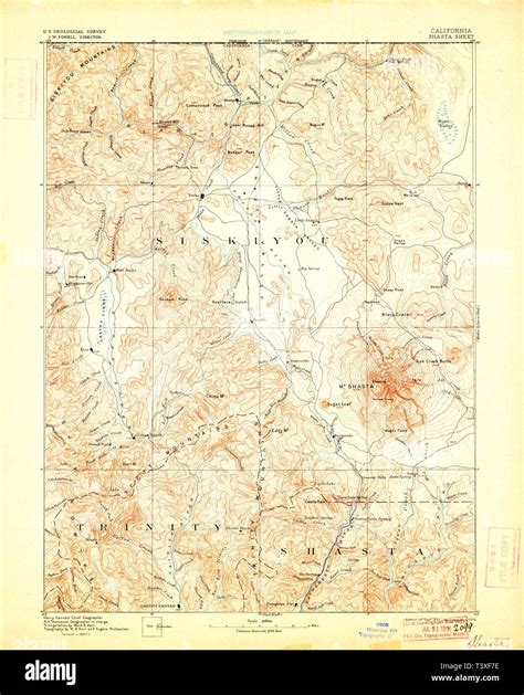 Shasta Map Hi Res Stock Photography And Images Alamy