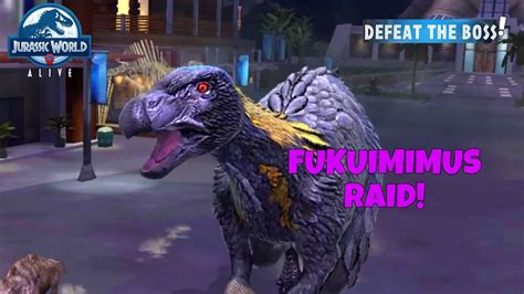 All New Fukuimimus Boss Raid Jurassic World Alive Dominion 216 Youtube