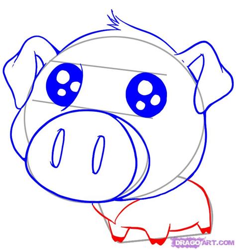 How To Draw A Cute Pig Step By Step Anime Animals Anime