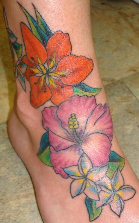 Womenfashion Hibiscus Flower Tattoos