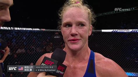 Fight Night Singapore Holly Holm Octagon Interview Youtube