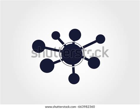 Business Network Icon Vector Stock Vector Royalty Free 663982360