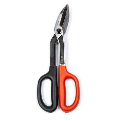 Wiss 10 In Offset Cut Drop Forged Tinner Snips Wdf10o The Home Depot