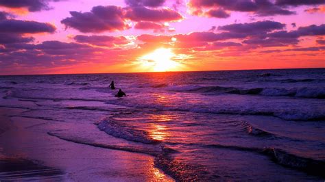 Free Download Purple Beach Sunset Wallpaper Purple Beach Sunset Wallpaper Purple 1920x1080 For