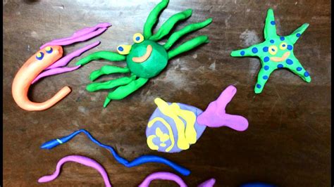 Clay Animals For Kids Clay Art For Kids How To Make Ocean Animals