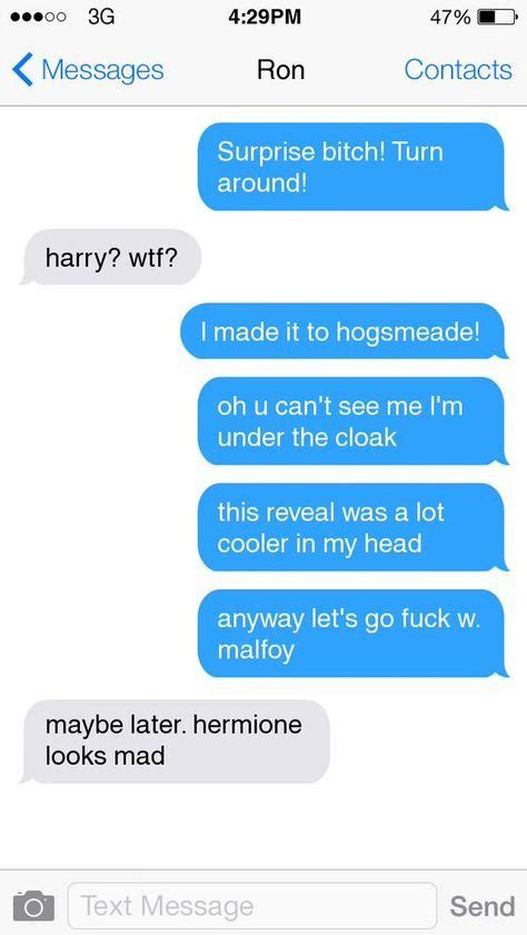 32 Ideas Funny Texts Messages Harry Potter Harry Potter Texts Harry