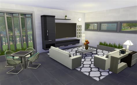 Description inspired by the clean modern style of casa cúbica, this compact dwelling originally built from a small shipping container can house a single or maybe a couple in the sims 4. My Sims 4 Blog: Modern House - No CC by ViaSims