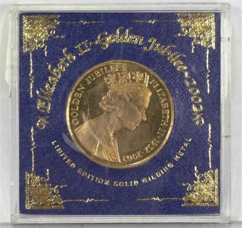 Limited Edition Elizabeth Ii Gold Jubilee Coin