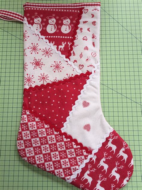 How To Make A Patchwork Christmas Stocking Christmas Stockings Sewing