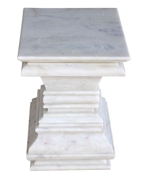 Pedestal In White Marble For Sale At 1stdibs