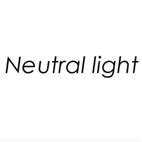 Neutral Light