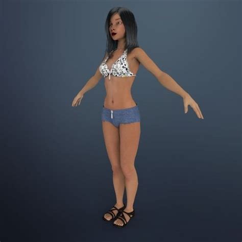 3d Model Sexy Girl Shuzi Cgtrader
