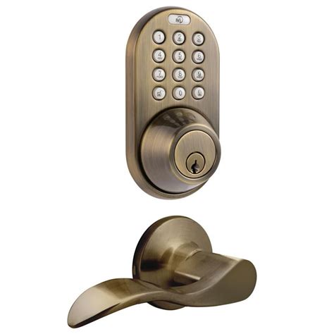 Milocks Keyless Entry Deadbolt And Lever Handle Door Lock Combo Pack